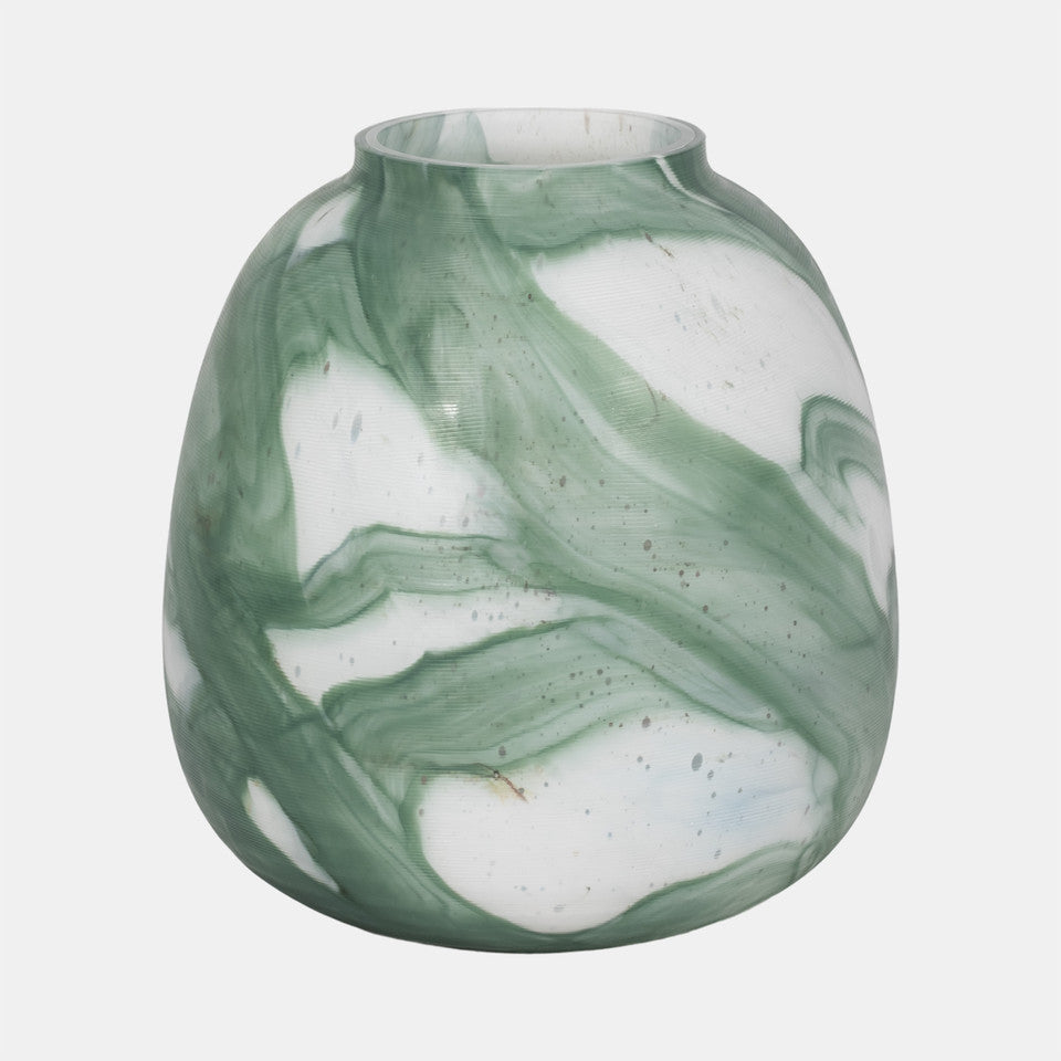 Viridian Drift Vase