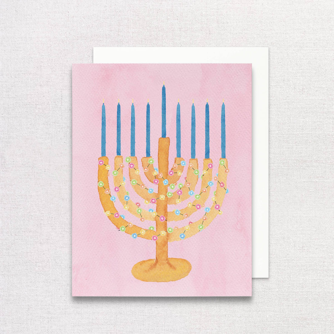 Festive Menorah Greeting Card
