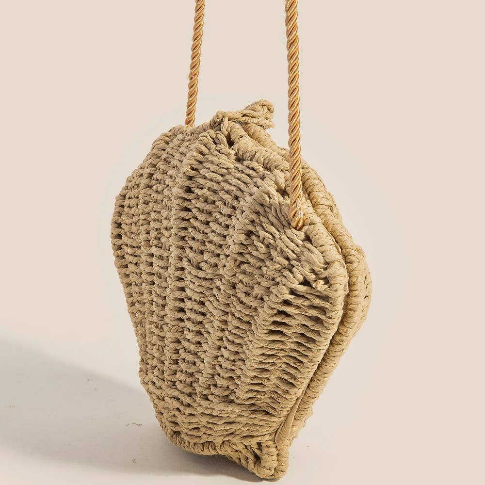 Braided Straw Seashell Bag - Salt &amp; Creek