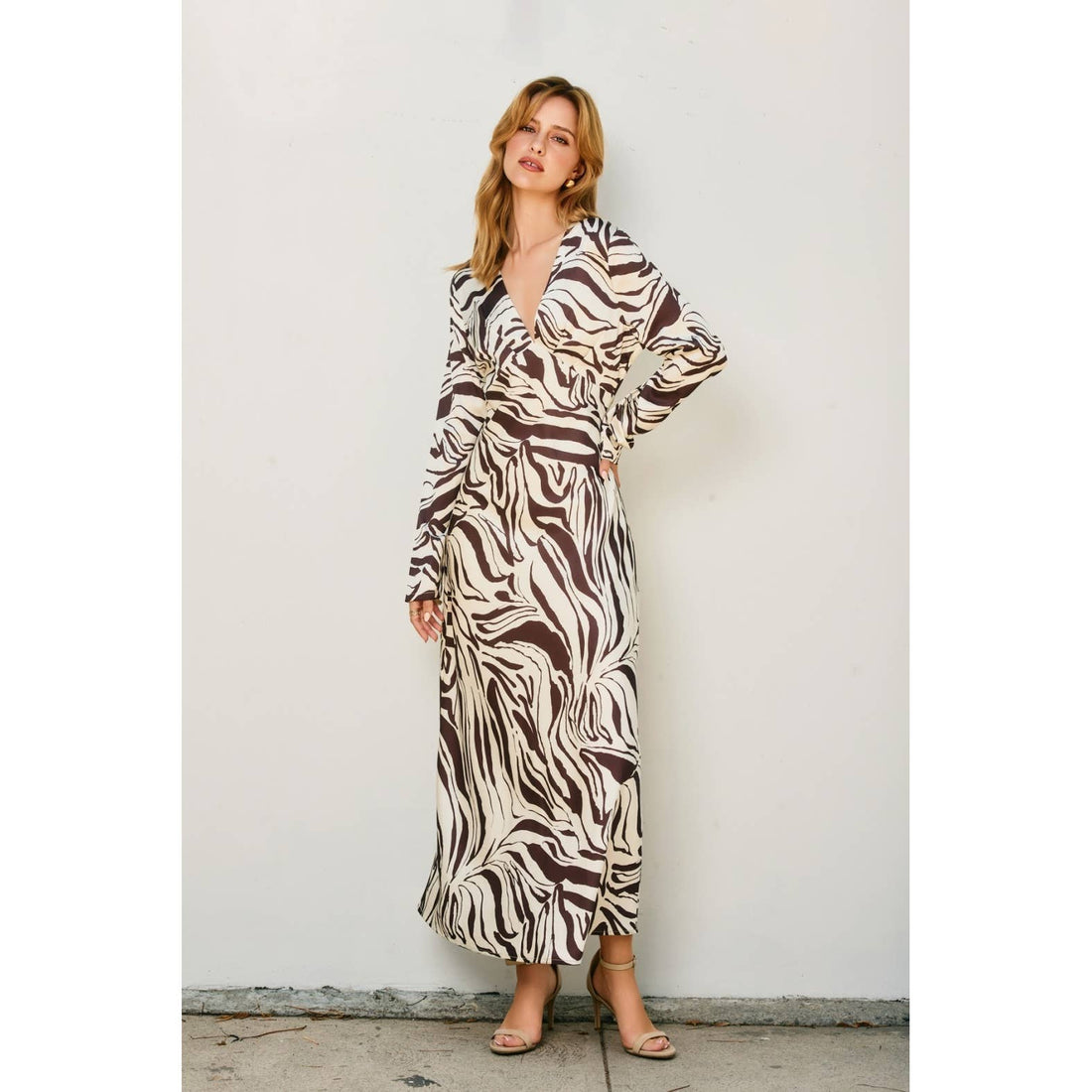 Fauna Deep V-Neck Maxi Dress - Salt &amp; Creek