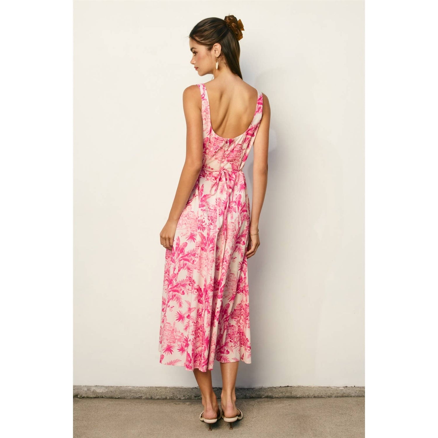 Laguna Palm Square Neck Paneled Dress - Salt &amp; Creek
