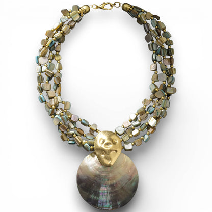 Mariada Mother of Pearl Shell Necklace