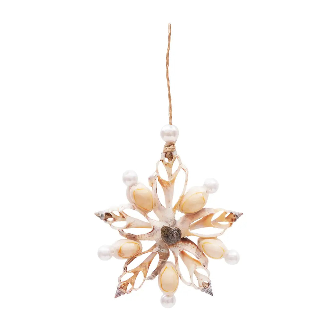 Lacy Shell Flower Ornament