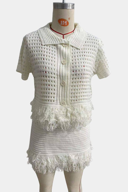 Fringe-Trimmed Set - Salt &amp; Creek