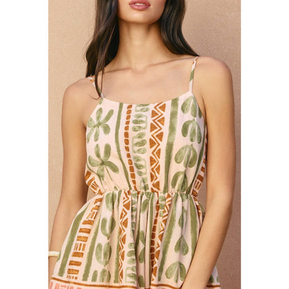 The Bahamas Cutout Tie Back Romper - Salt &amp; Creek