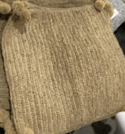Raffia Pom Pillow Cover - Salt &amp; Creek