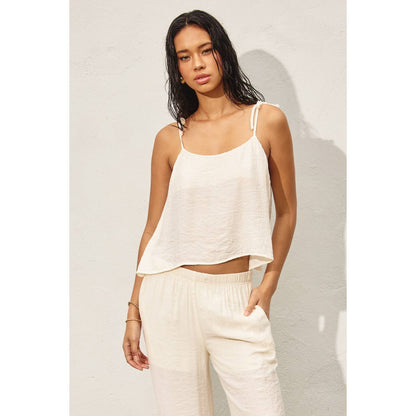 Open Air Tie Shoulder Boxy Cami Top (1) - Salt &amp; Creek