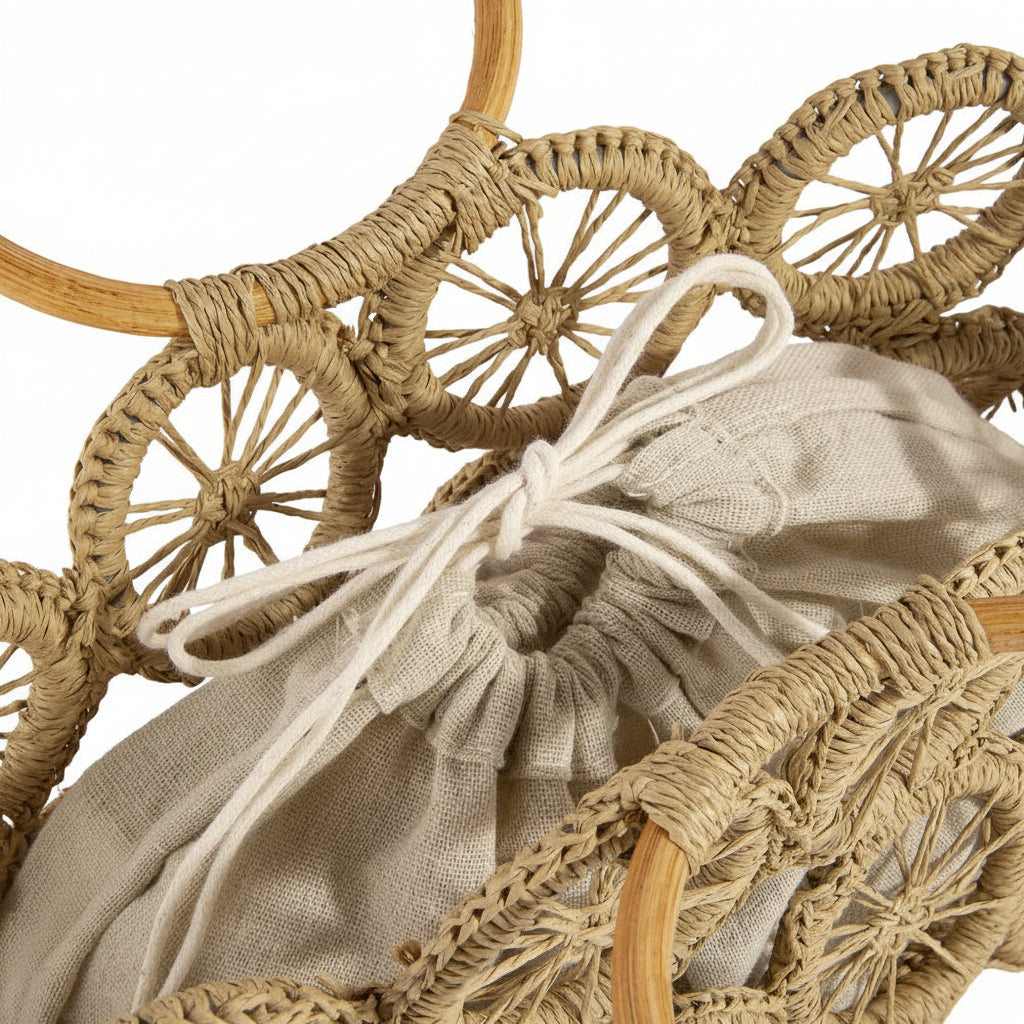 Open Circle Weave Straw Tote Bag - Salt &amp; Creek