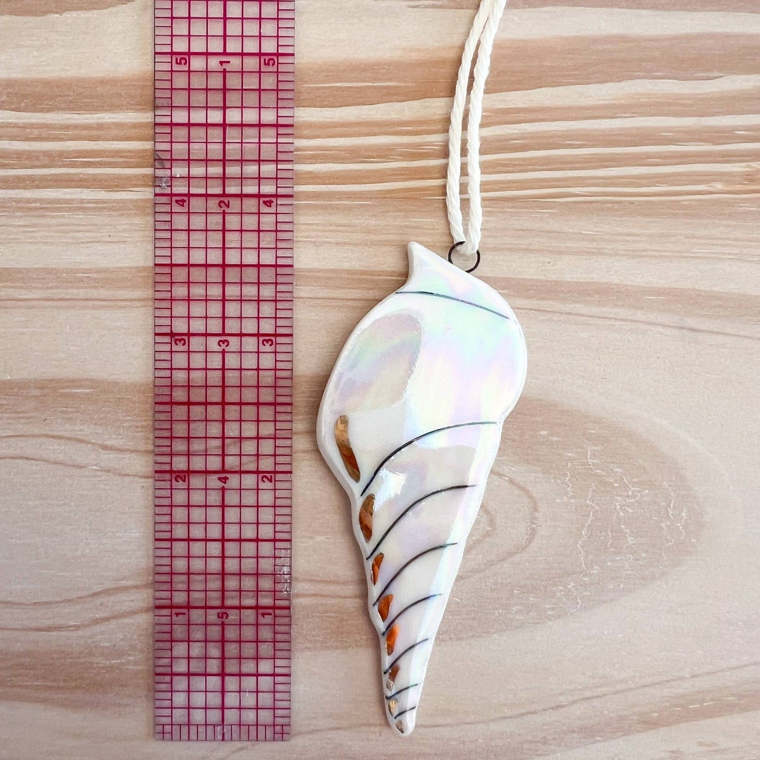Bone China Seashell Ornament