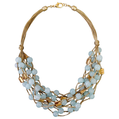 Chunky Blue Beaded Necklace | Handmade Statement Jewelry - Salt &amp; Creek
