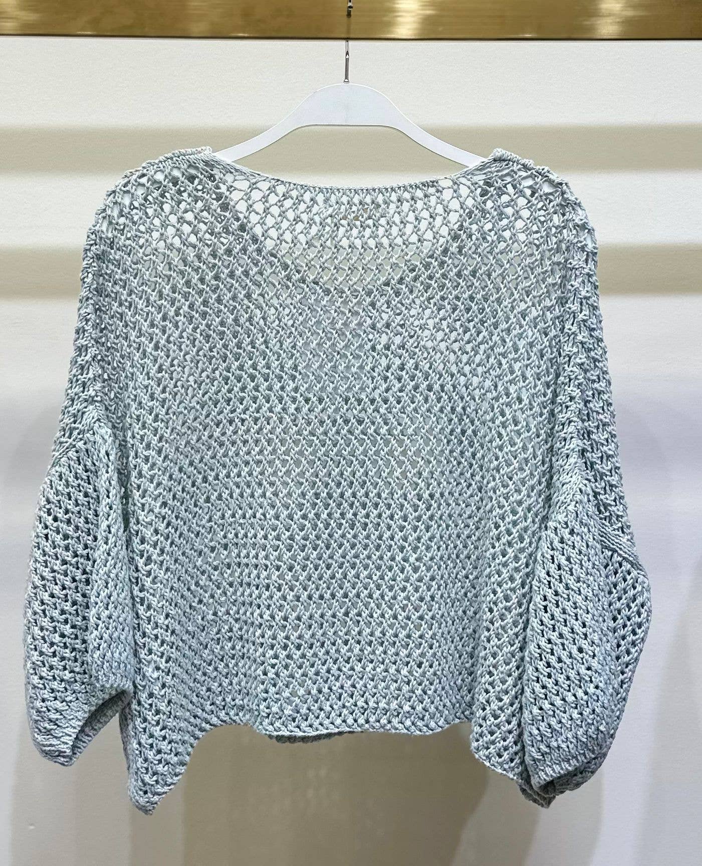 Erina Drop Shoulder Crochet Tunic