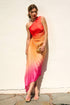 Radiance Ombre Asymmetrical Pleated Maxi Dress (1) - Salt & Creek
