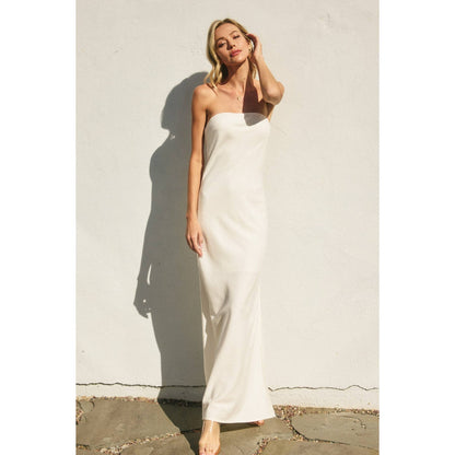 Heaven Sent Strapless Tie Back Maxi Dress - Salt &amp; Creek