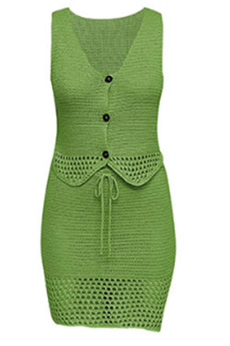 Crochet Button Vest Set - Salt &amp; Creek