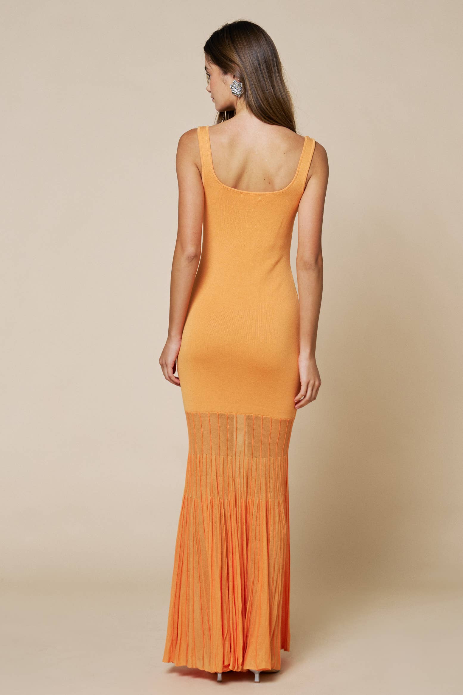 Sleeveless Sweater Maxi Dress W/Mesh Skirt - Salt &amp; Creek