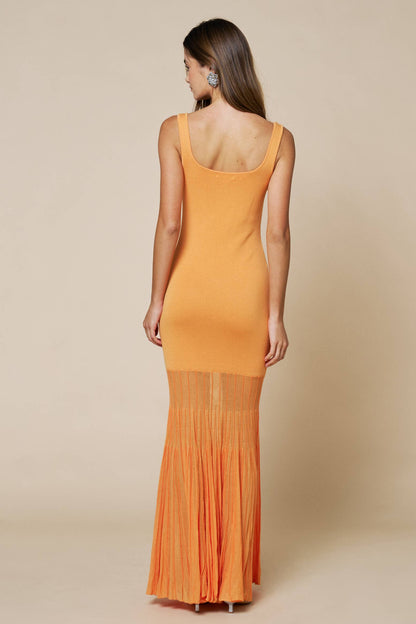 Sleeveless Sweater Maxi Dress W/Mesh Skirt - Salt &amp; Creek