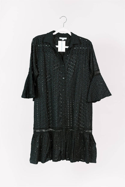 Delaney Midi Dress- Black