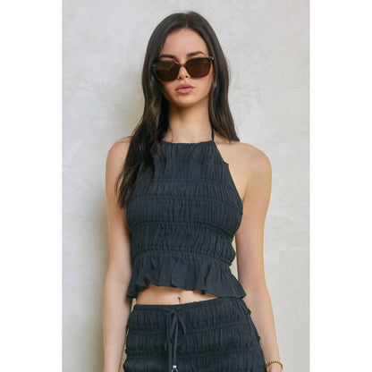 Endless Shore Open Back Smocked Halter Top - Salt &amp; Creek