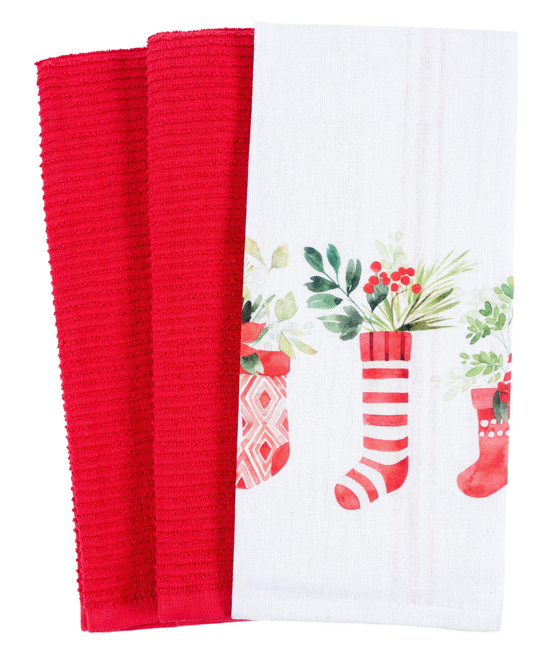 Holiday Kitchen Tea Towels - Set of 3