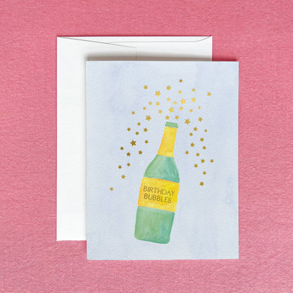 Birthday Bubbles Greeting Card | Champagne Birthday Card - Salt &amp; Creek
