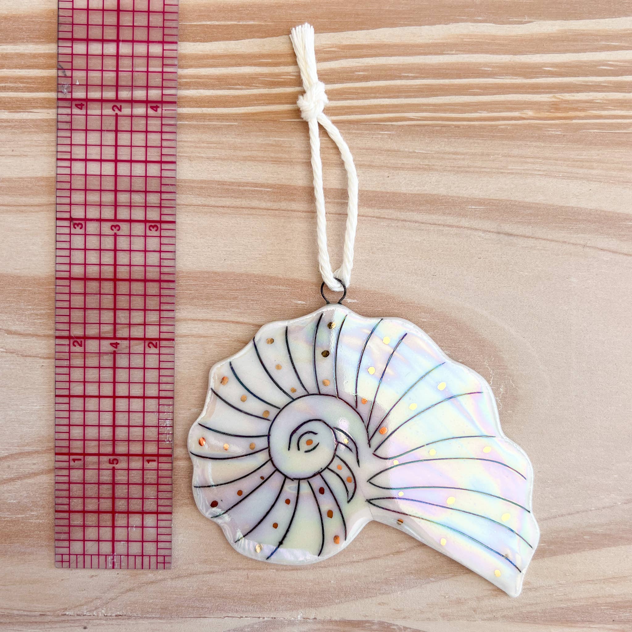 Bone China Seashell Ornament