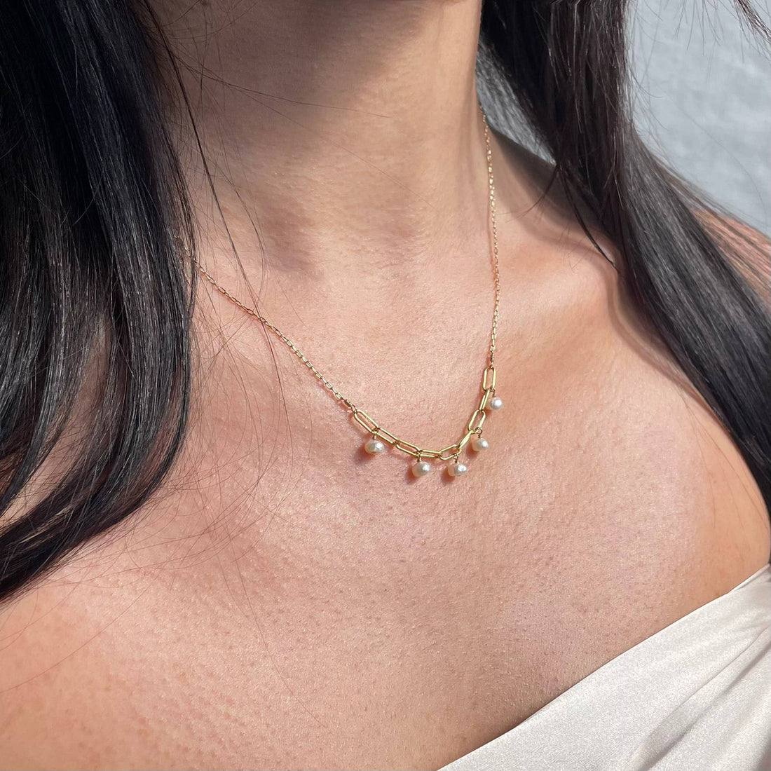 Mini Pearl Chain Necklace - Salt &amp; Creek