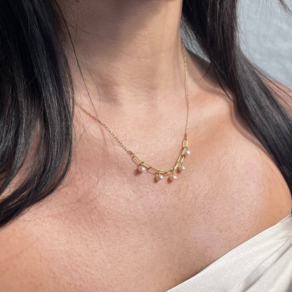 Mini Pearl Chain Necklace - Salt &amp; Creek
