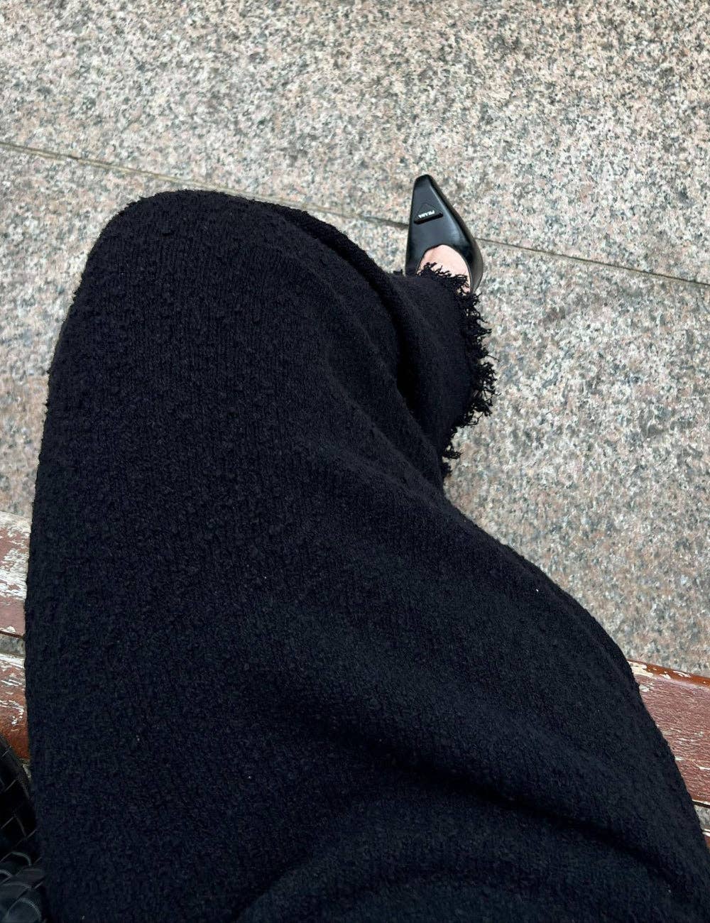 Bare Knit Midi- Onyx