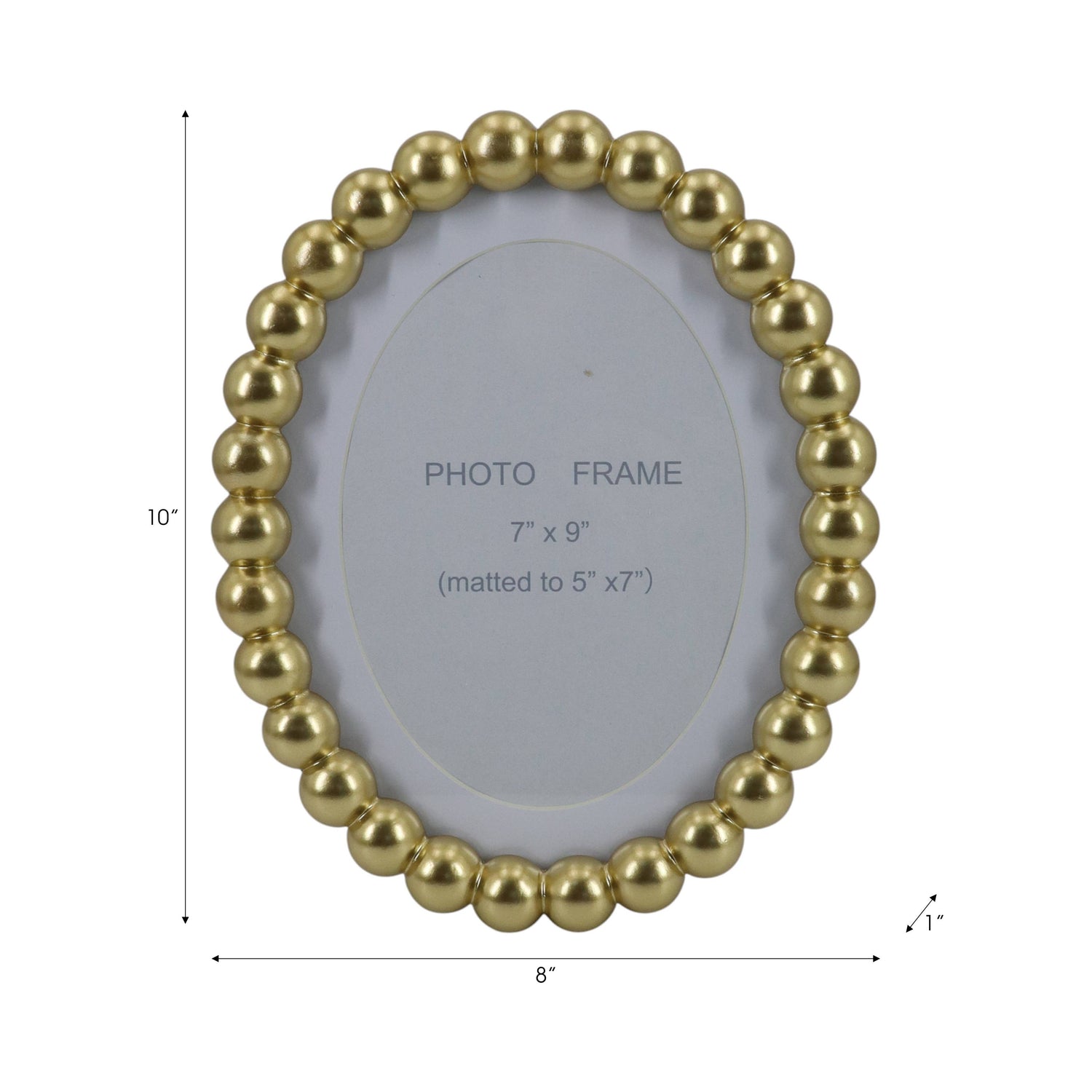 Isla Beaded Oval Frame