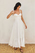 Cotton Poplin Ruched Detail Maxi Dress (1) - Salt & Creek