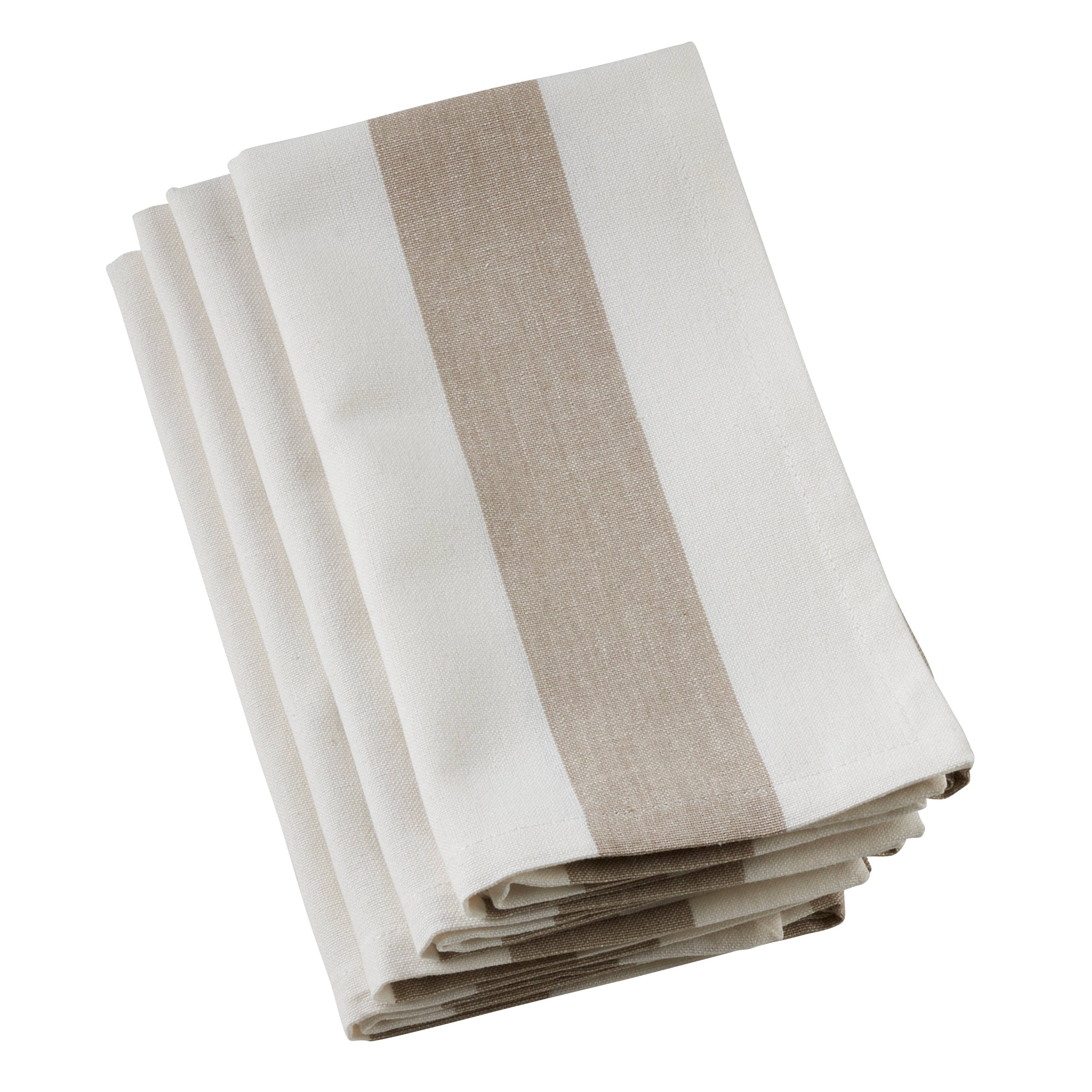 Classic Taupe Striped Napkin - Salt &amp; Creek