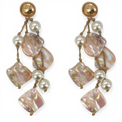 Shell &amp; Pearl Earrings