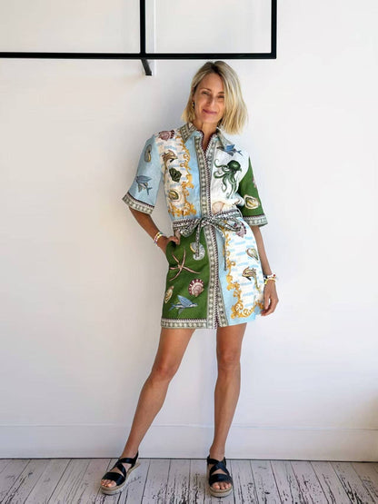 Deep Sea Dreaming Shirt Dress