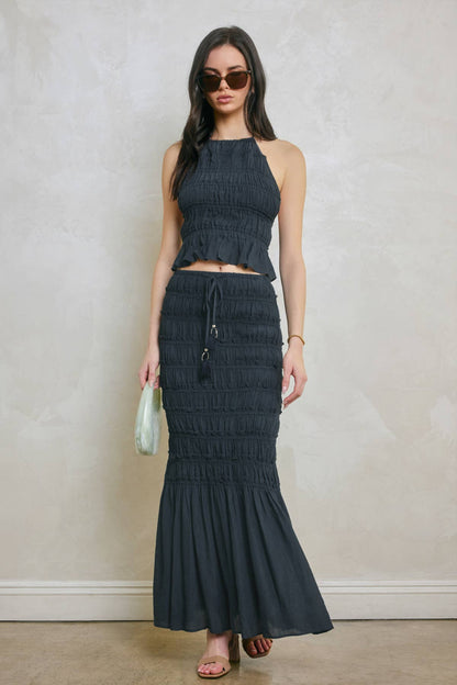 Endless Shore Open Back Smocked Halter Top - Salt &amp; Creek