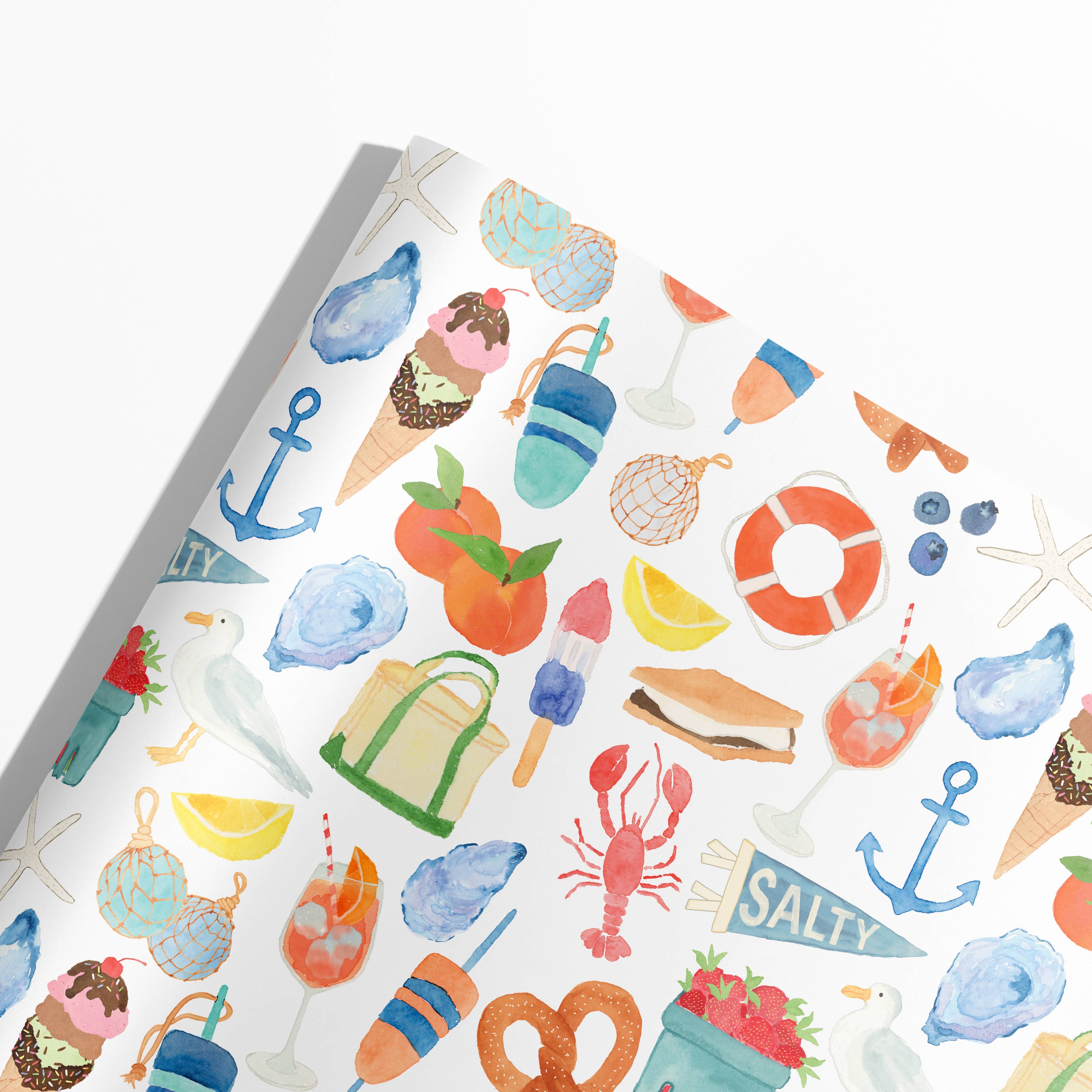 East Coast Summer Gift Wrap | East Coast Icons Gift Wrap - Salt &amp; Creek