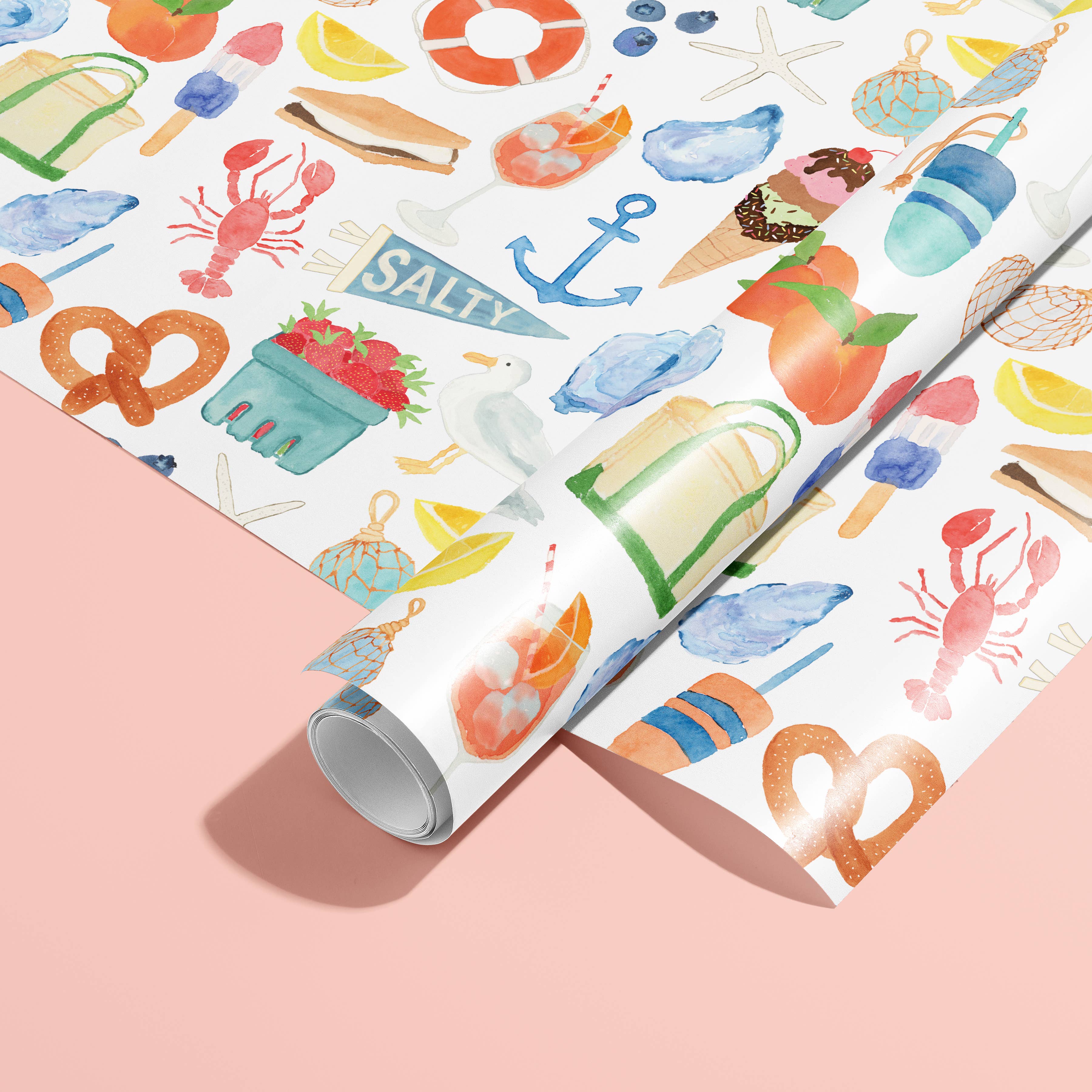 East Coast Summer Gift Wrap | East Coast Icons Gift Wrap - Salt &amp; Creek
