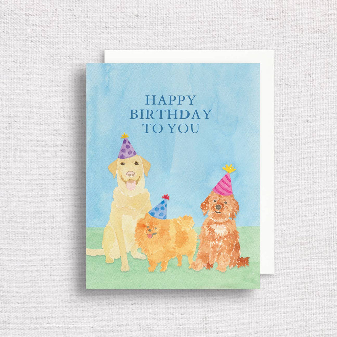 Cute Dogs Birthday Greeting Card | Kid&