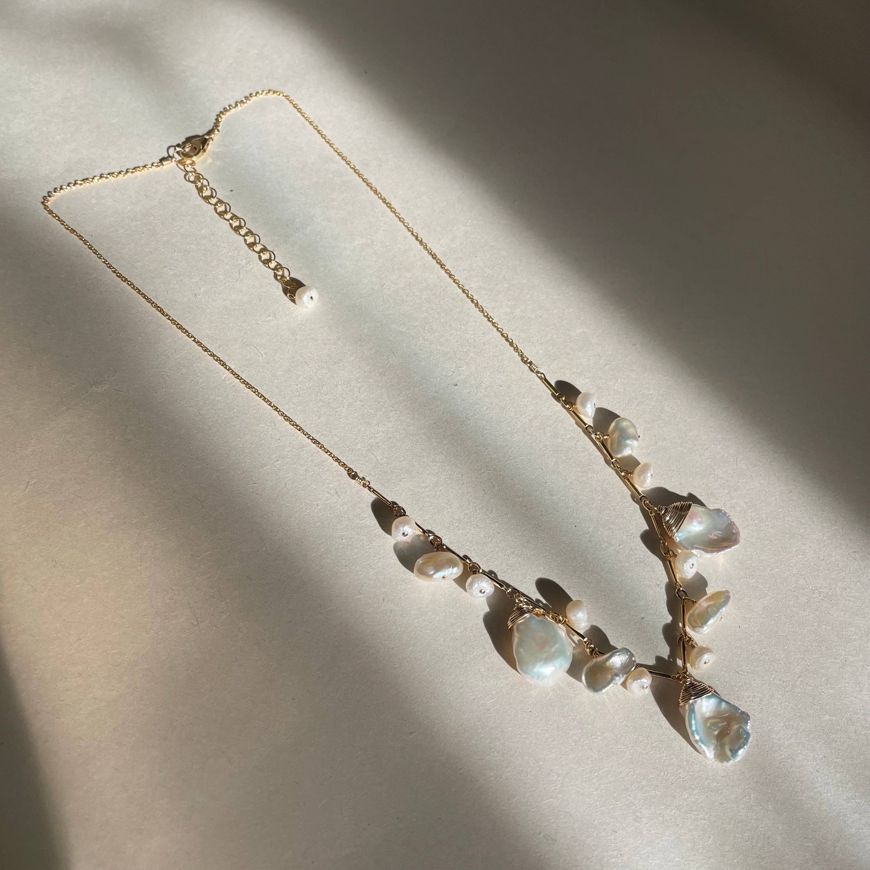 Pearl Cluster Necklace - Salt &amp; Creek