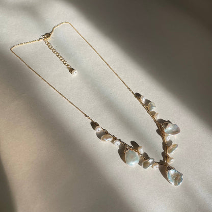 Pearl Cluster Necklace - Salt &amp; Creek