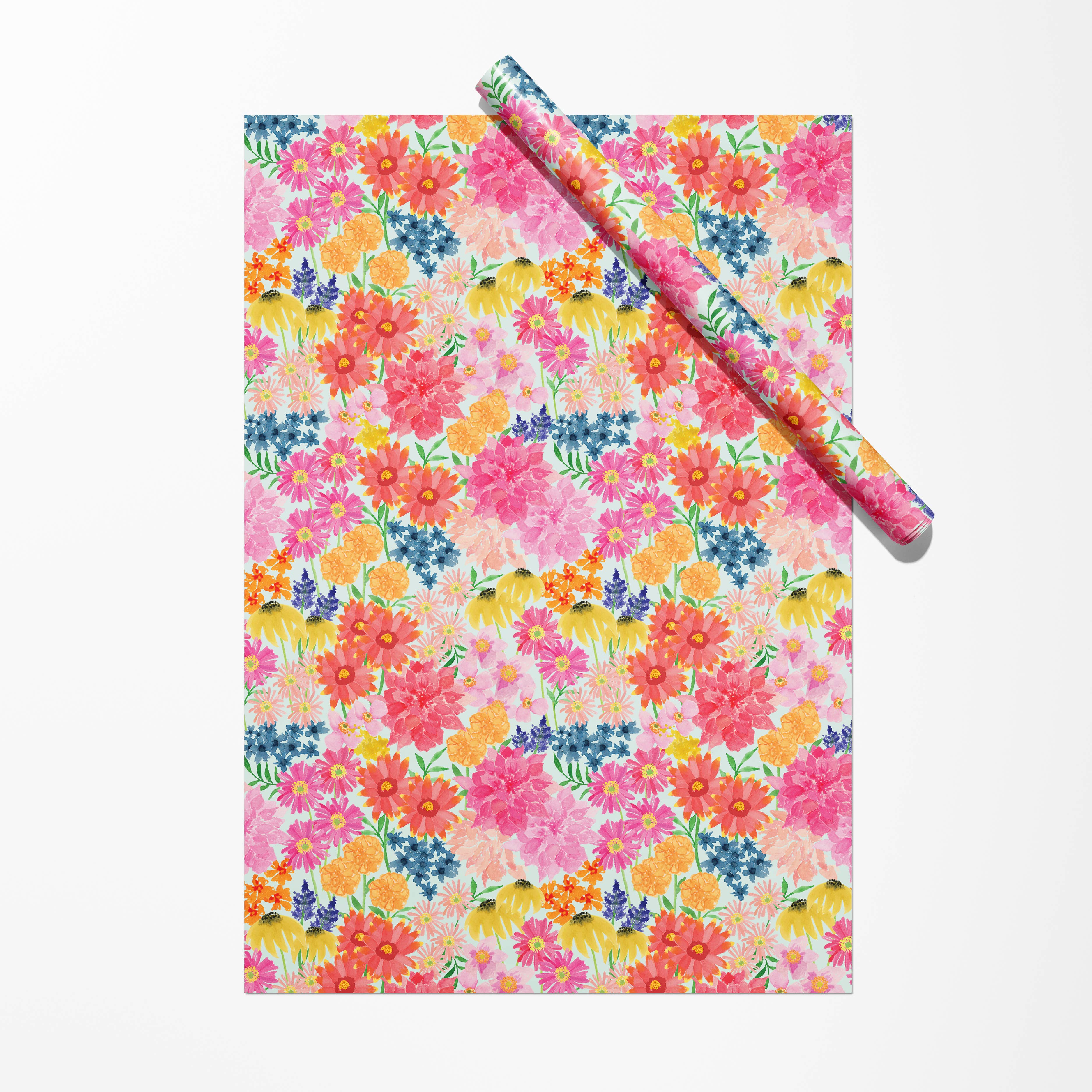 Bright Wildflowers Gift Wrap | Bright Floral Wrapping Paper - Salt &amp; Creek
