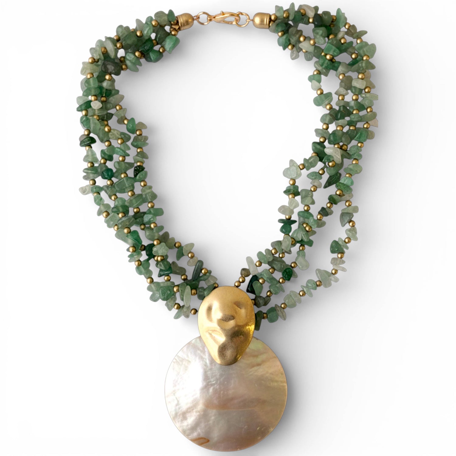 Mother of Pearl Shell Necklace | Handmade Statement Jewelry - Salt &amp; Creek