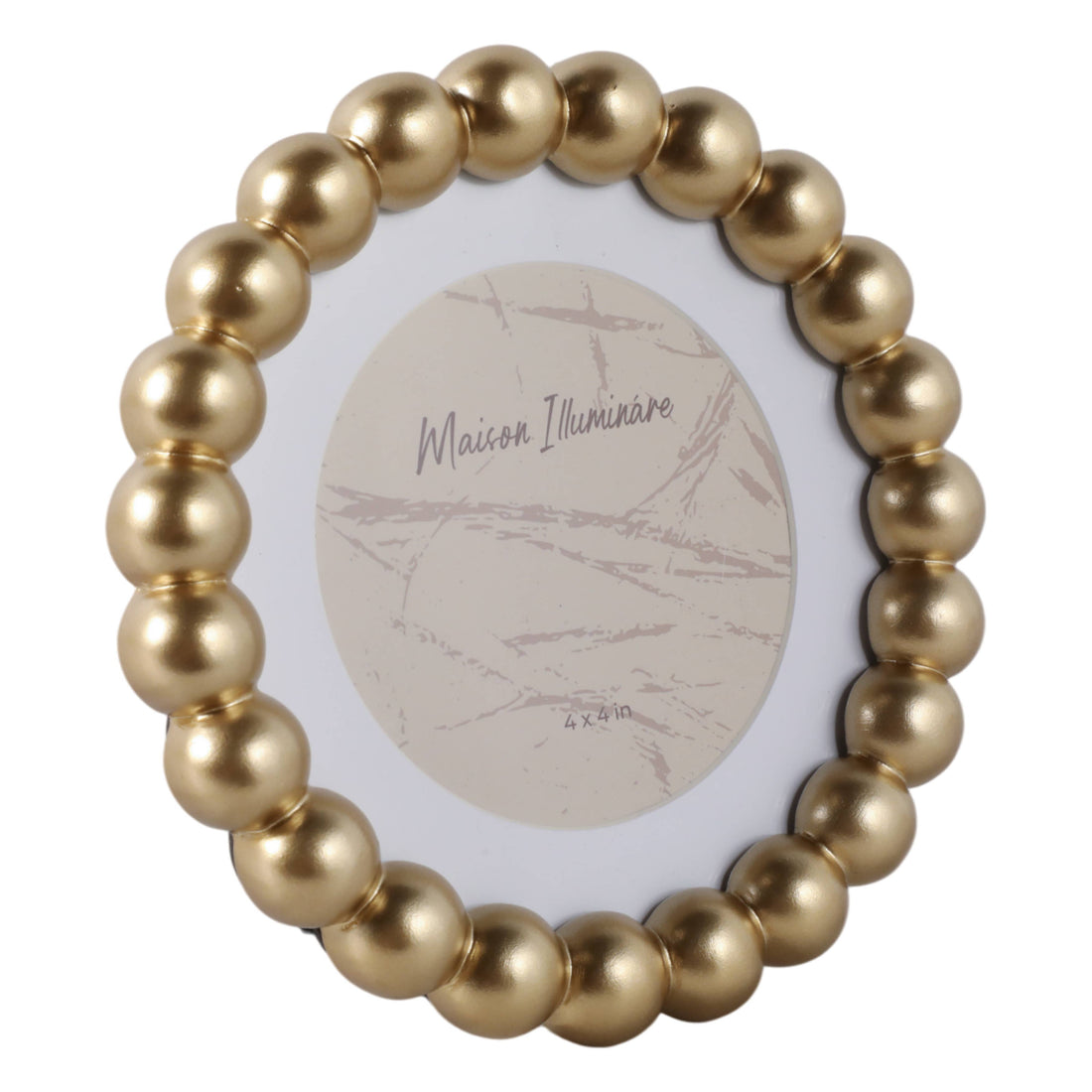 Beaded Matte Gold Picture Frame - Salt &amp; Creek