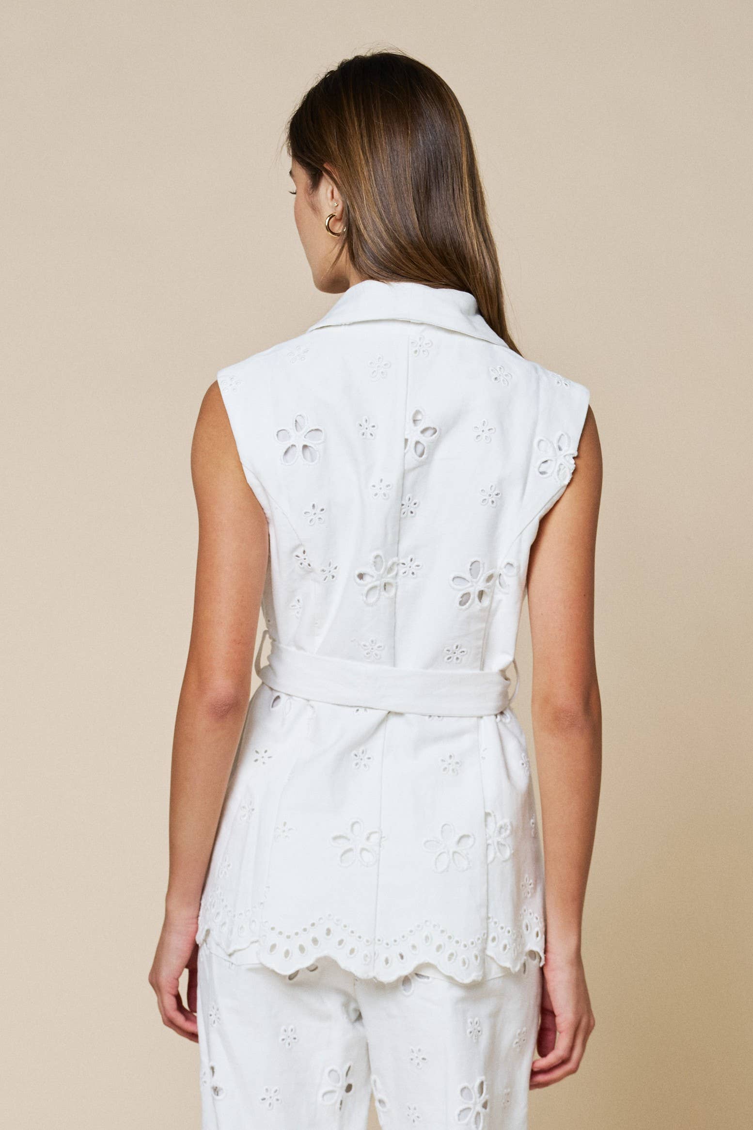 Cities Eyelet Blazer - Sleeveless - Salt &amp; Creek