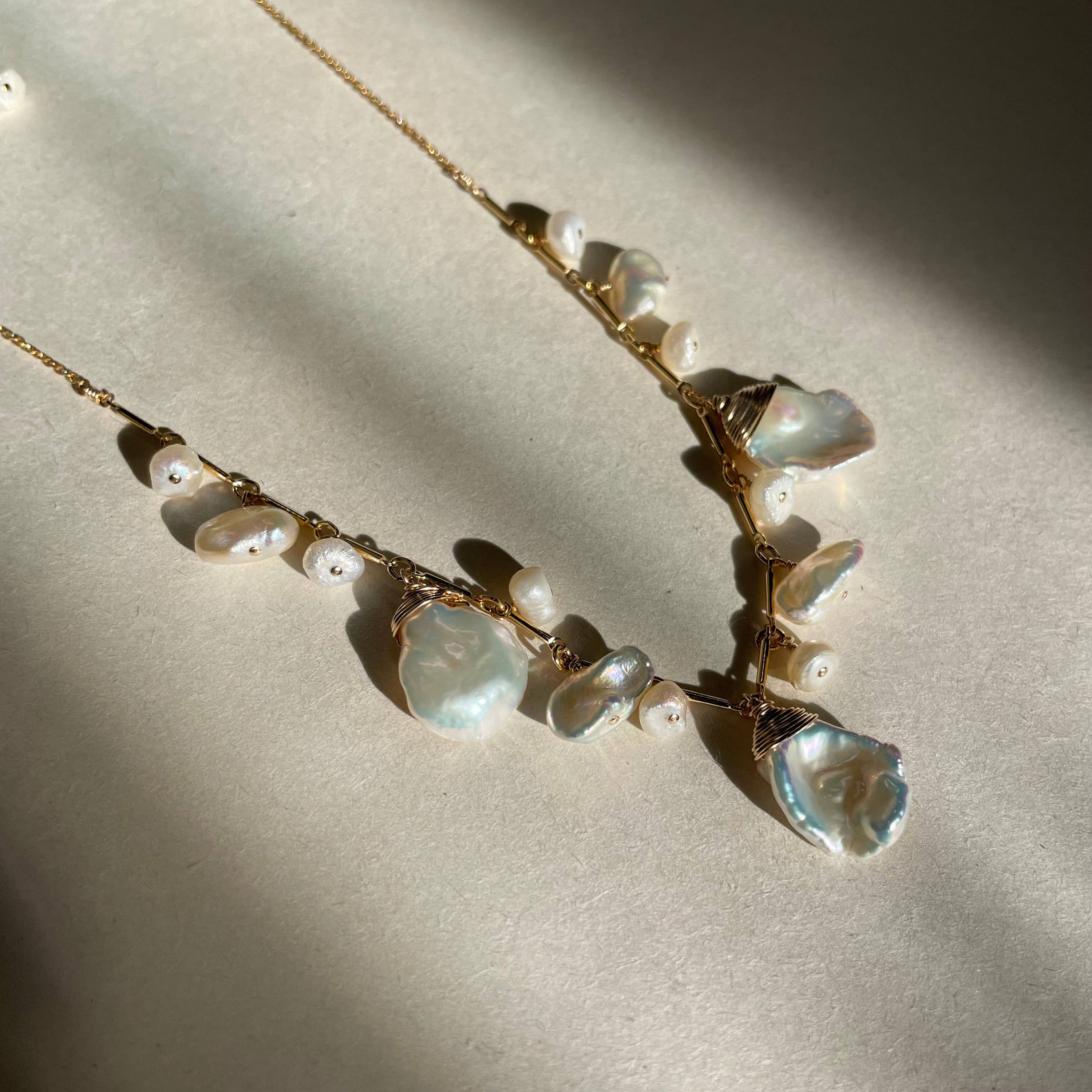 Pearl Cluster Necklace - Salt &amp; Creek