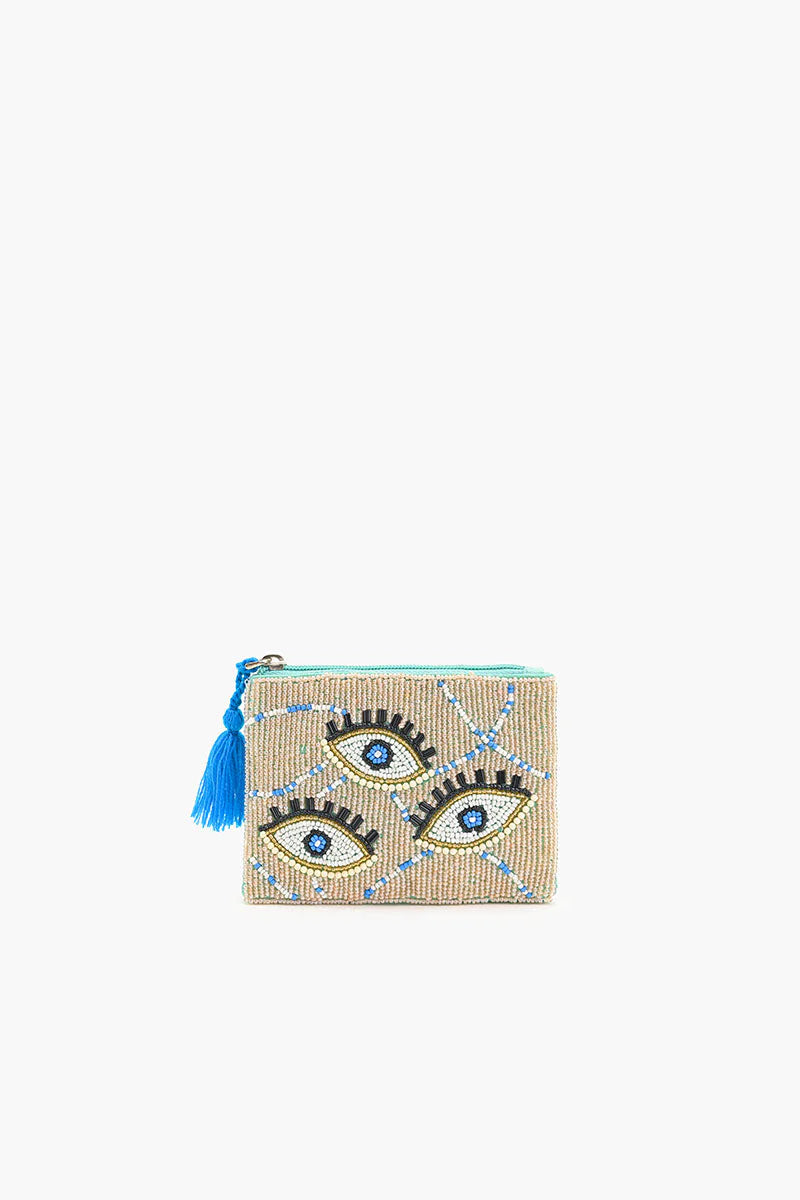 Celestial Evil Eye Embellished Mini Pouch - Salt &amp; Creek