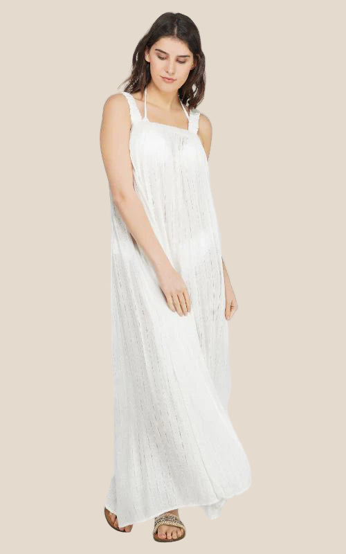 Sweet Summer Silver Stripe Maxi Dress - Salt & Creek