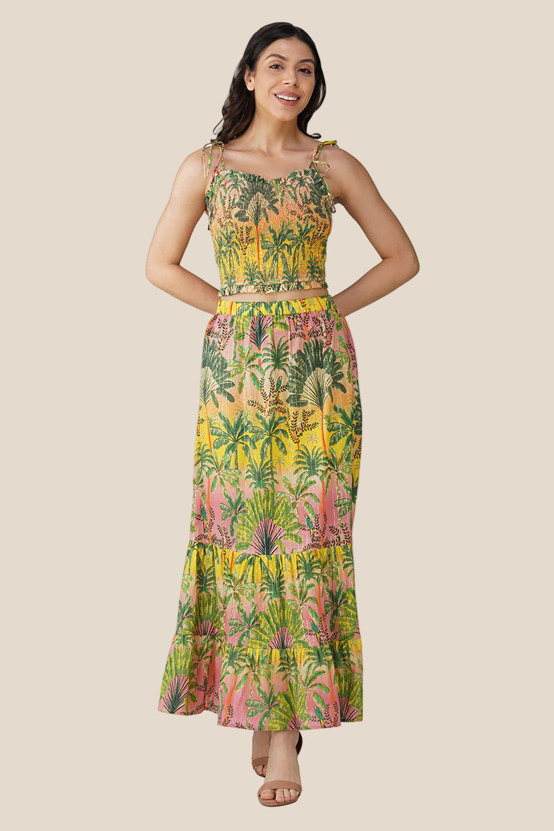 Endless Summer Printed Shirring Top - Salt &amp; Creek