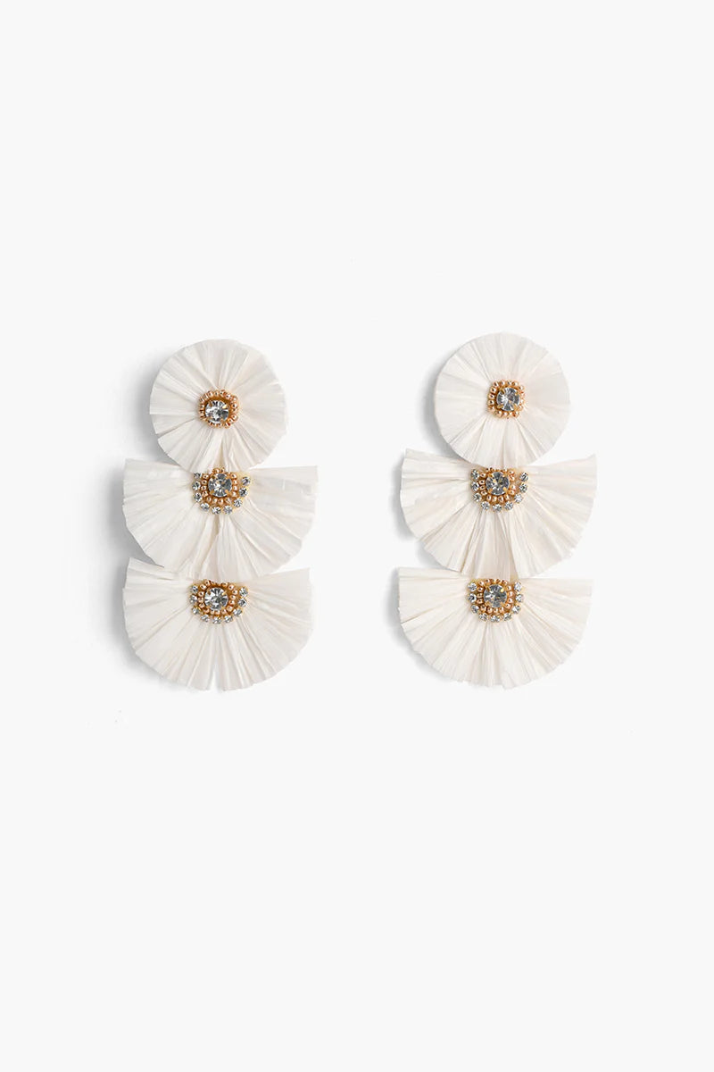 Morning Glory Raffia Earrings - Salt &amp; Creek