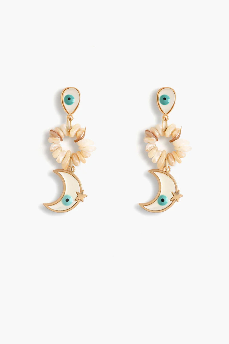 Moon &amp; Mystic Eye Earrings - Salt &amp; Creek