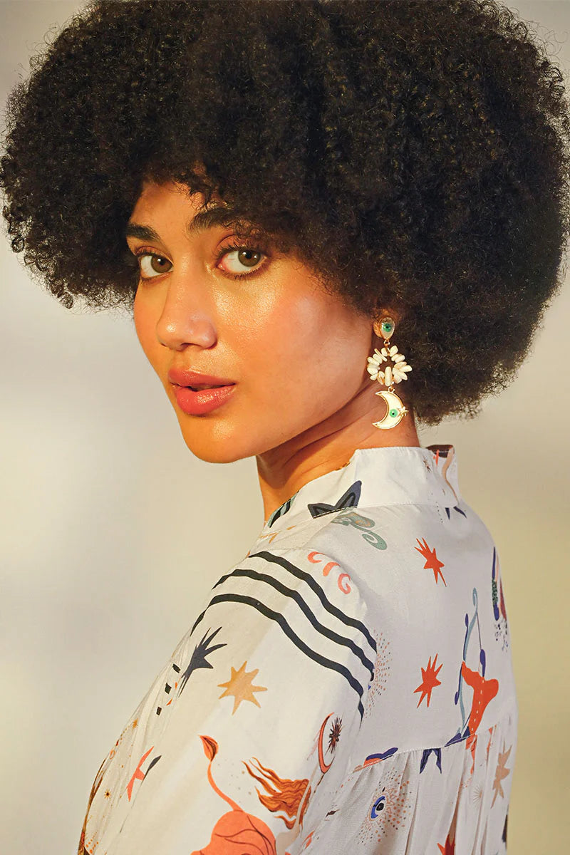 Moon &amp; Mystic Eye Earrings - Salt &amp; Creek